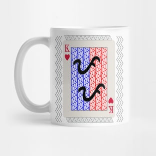 Tribal Art Playing card King / Baybayin word Papa (Father) Mug